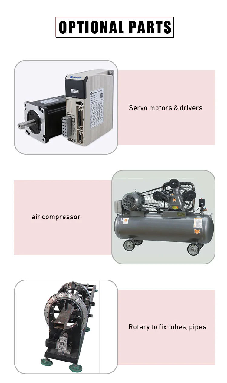 Aluminum Steel Iron Stainless Steel Carbon Sheet Pipes CNC Flame Metal Plasma Cutting Machine